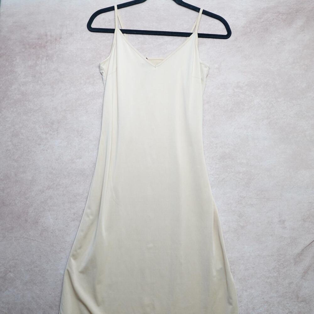 ECI New York Slip Dress Cream Midi Size 4